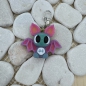 Preview: Mini-Fledermaus Schlüsselanhänger – Gruselig Süß mit Totenkopf