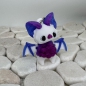 Preview: Pixie Fledermaus Weiß Lila Anhänger