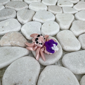 Mini Orchideen-Spinne – Bewegliche Fantasiefigur mit Blüte