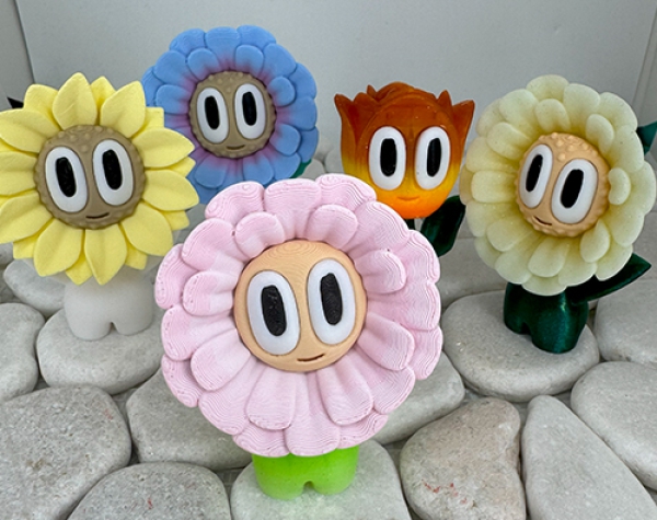 Fröhliche Blumenfreunde