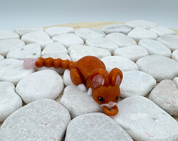 Baby Maus Braum mit beweglichem Schwanz Anhänger