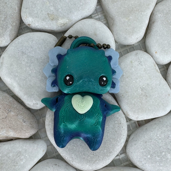 Pixie Axolotl – Anhönger Blau