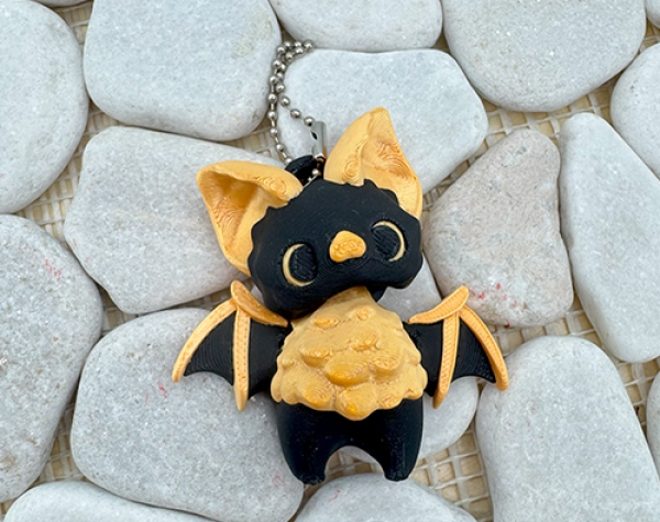 Pixie Fledermaus Anhänger Schwarz