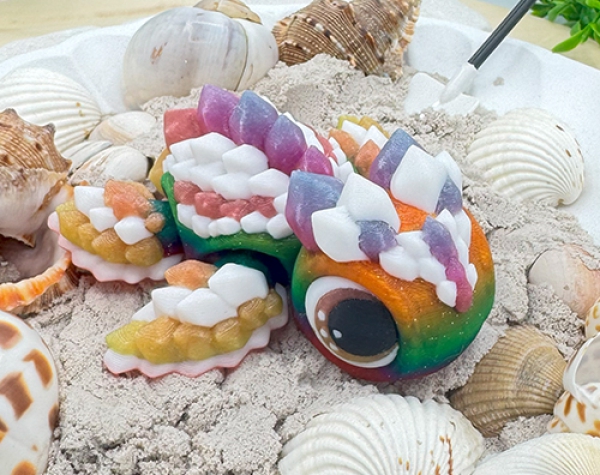 Krsitallschildkröte Regenbogen Nachtleuchtend
