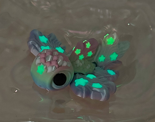 Frühlings-Fisch-Schildkröte Leuchtet im Dunkeln
