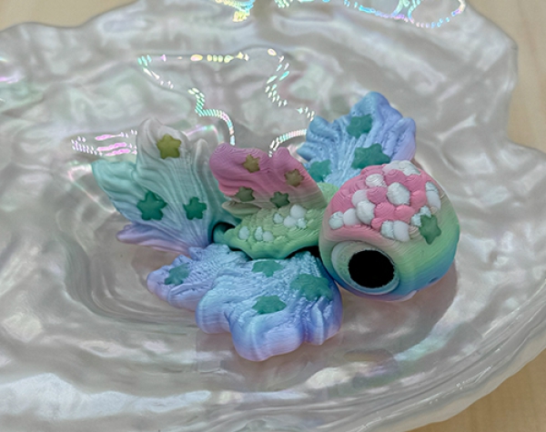 Frühlings-Fisch-Schildkröte Leuchtet im Dunkeln