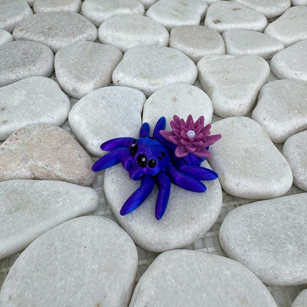 Mini Lilien-Spinne – Zart, beweglich und voller Fantasie