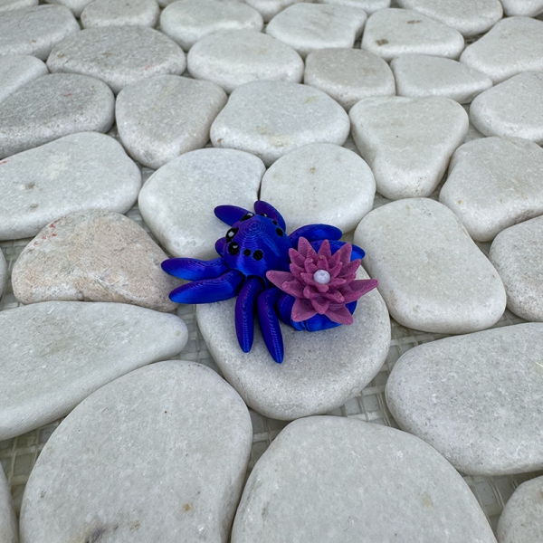 Mini Lilien-Spinne – Zart, beweglich und voller Fantasie