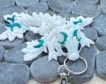 Lunar-Drachen-Anhänger – Mystische Eleganz Blau